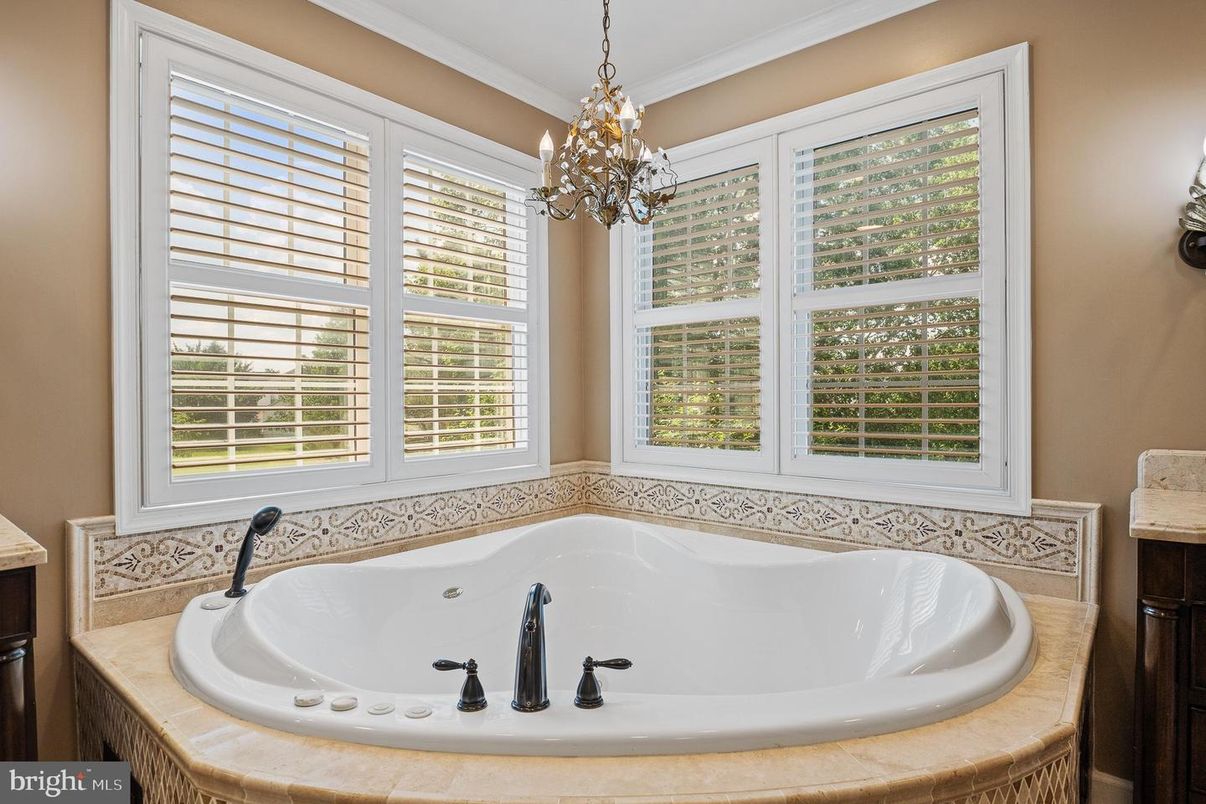 Bathroom, Chandelier, Interior