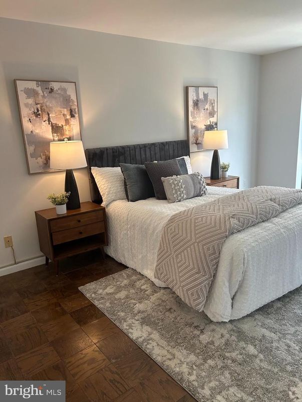 Bedroom, Interior, Wood Texture Flooring