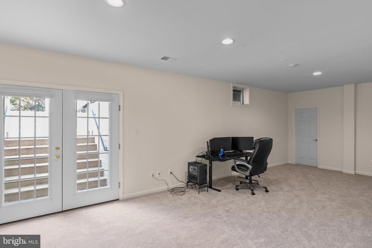 Home Office, Interior, Recessed Lighting