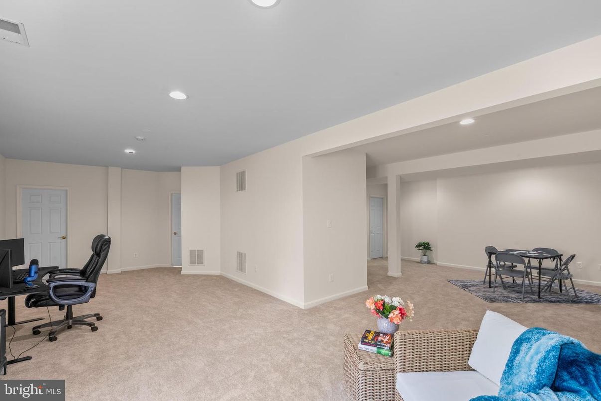 Home Office, Interior, Recessed Lighting