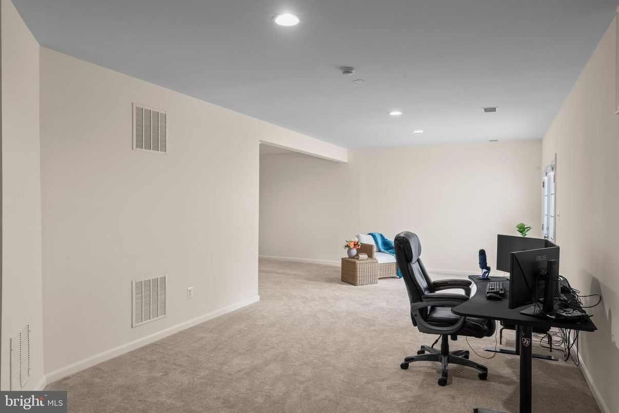 Home Office, Interior, Recessed Lighting