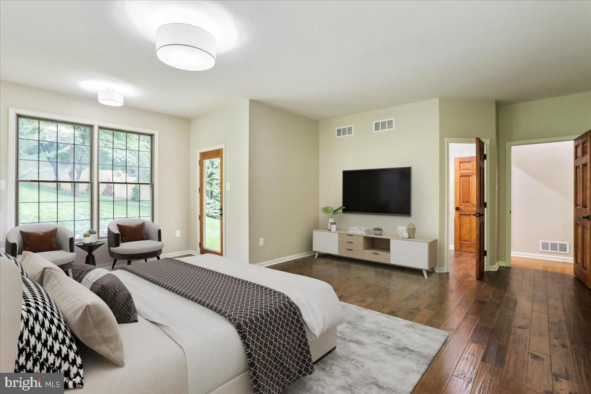 Bedroom, Interior, Wood Texture Flooring