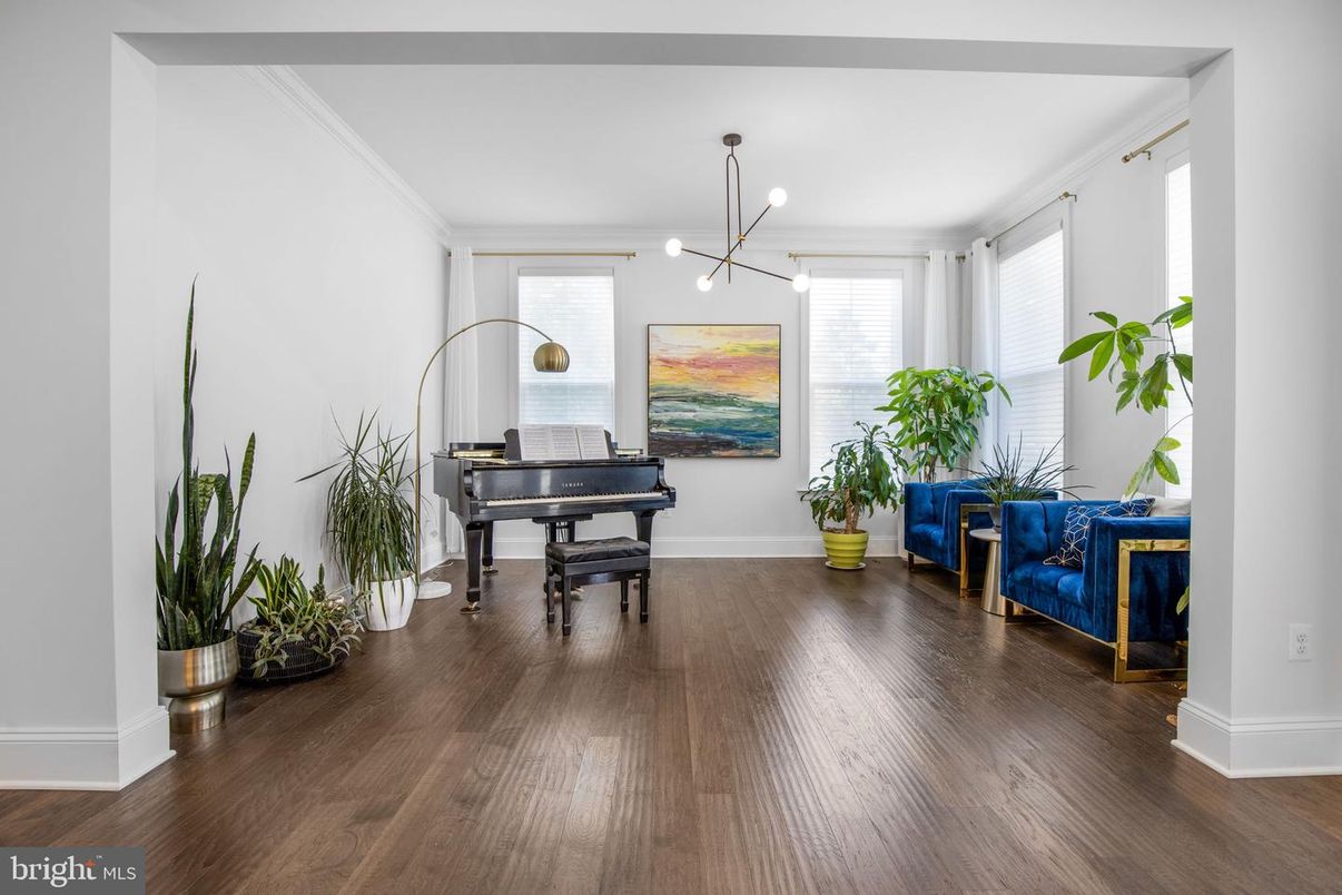 Interior, Pendant Lights, Piano, Wood Texture Flooring