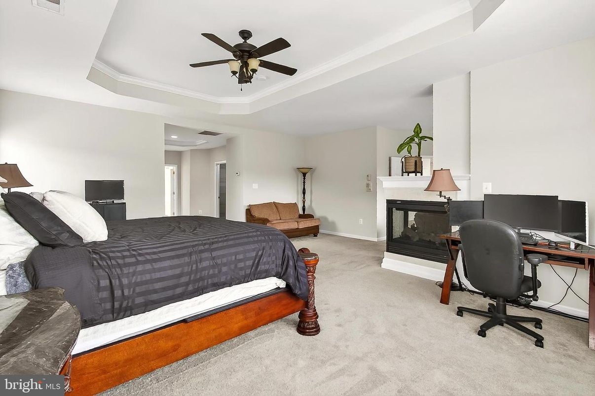 Bedroom, Fireplace, Home Office, Interior