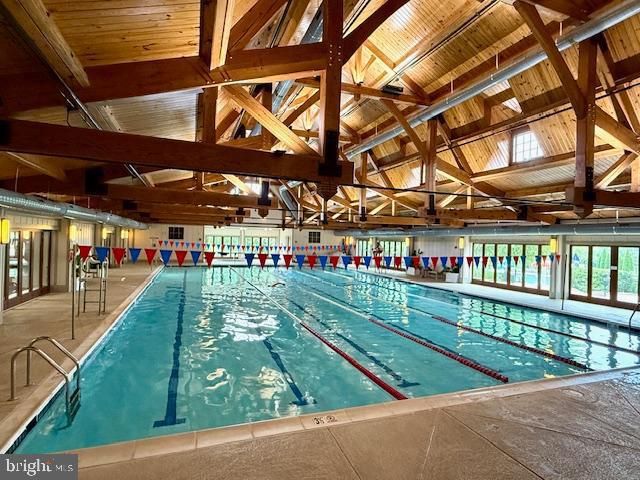 Interior, Pool, Wooden Beams, Wooden Ceilings