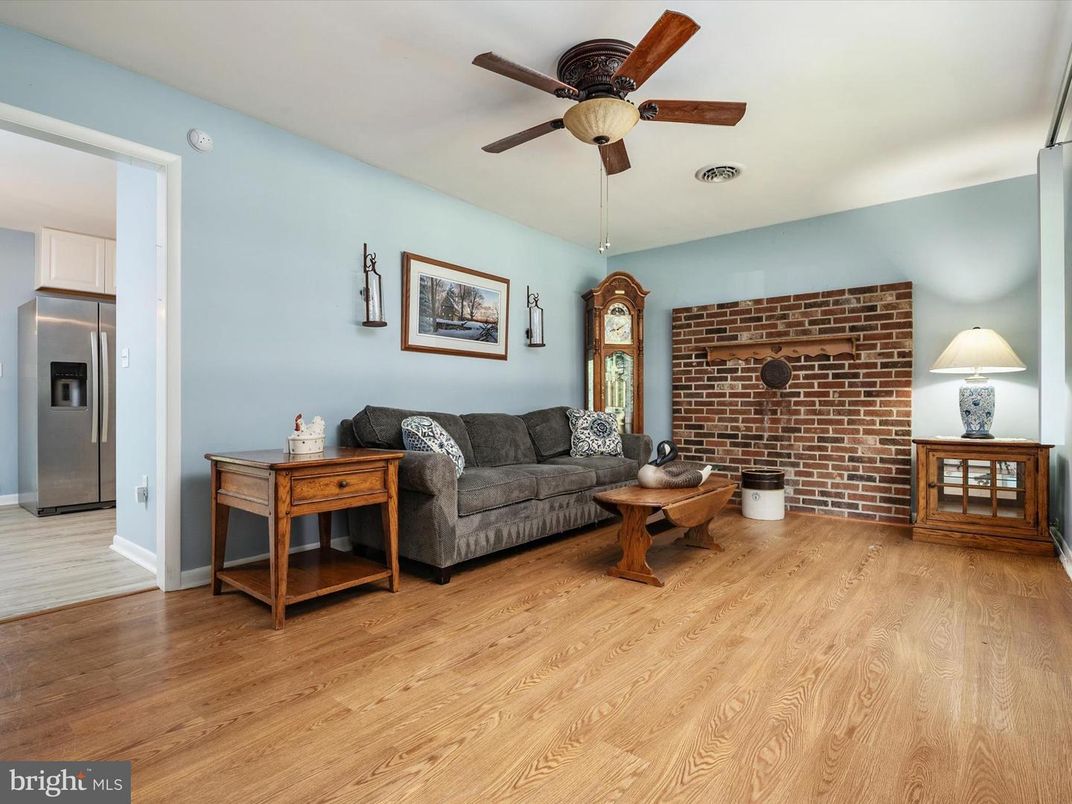 Interior, Living room, Stone Walls, Wood Texture Flooring