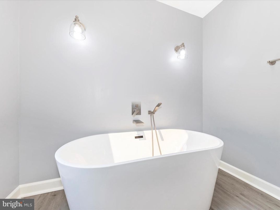 Bathroom, Free Standing Baths, Interior, Wood Texture Flooring