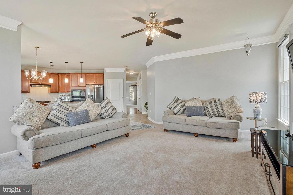 Interior, Kitchen, Living room, Pendant Lights, Stainless Steel Appliances
