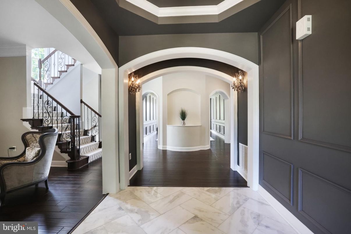 Chandelier, Interior, Marble, Wood Texture Flooring