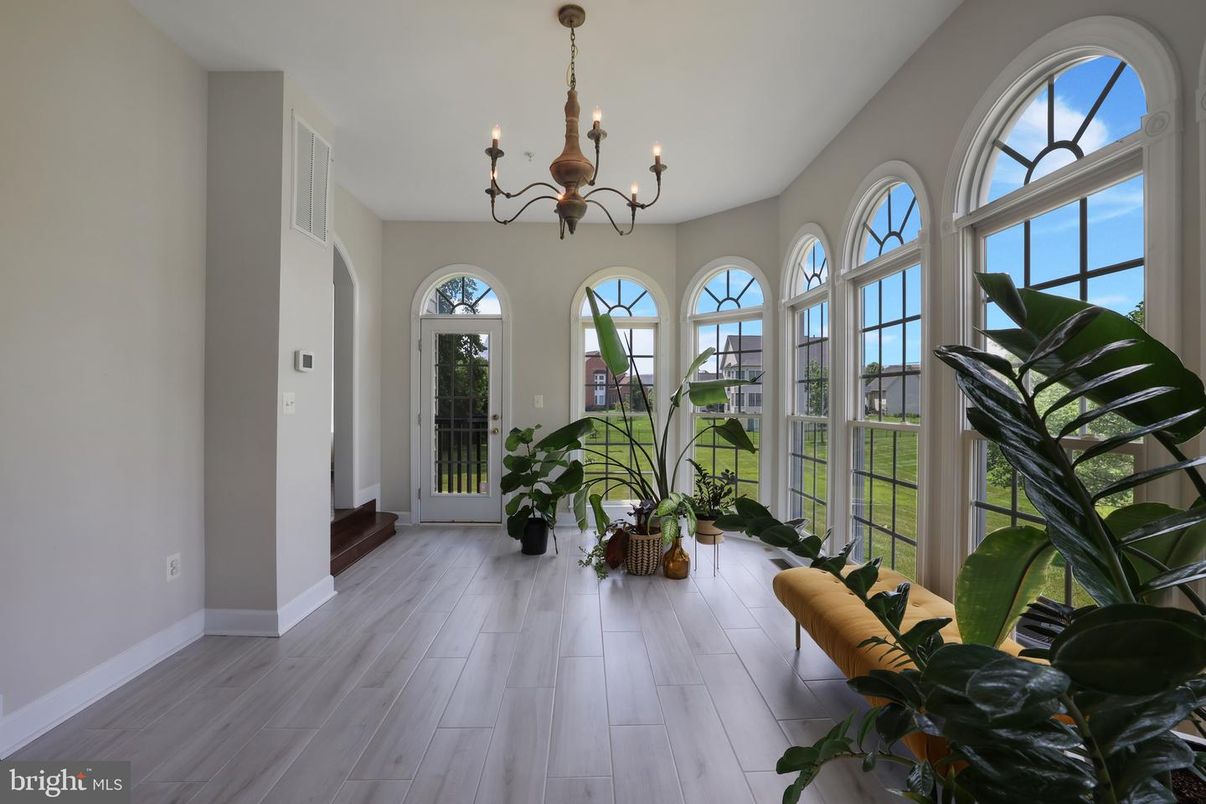Chandelier, Interior, Wood Texture Flooring