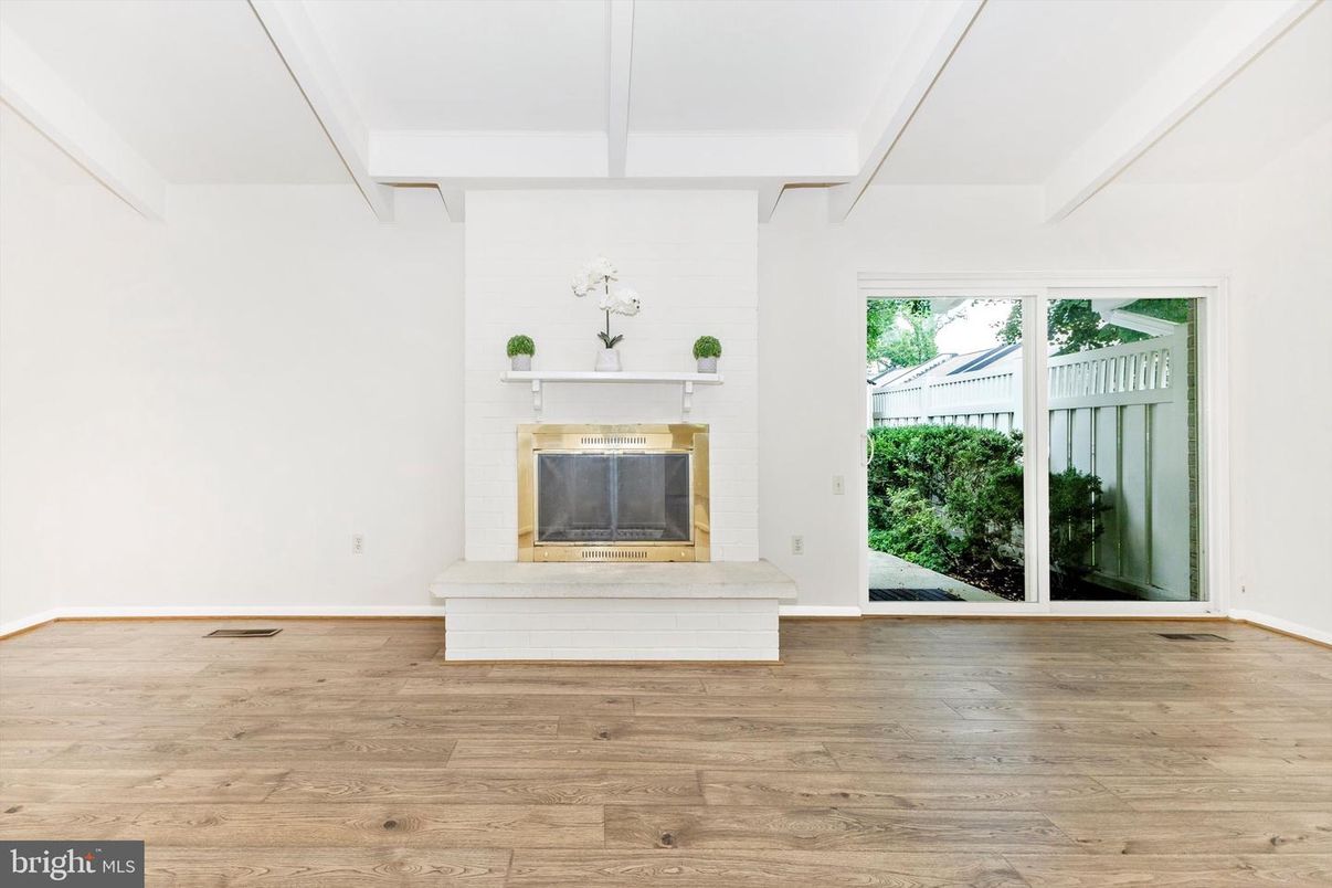 Fireplace, Interior, Wood Texture Flooring