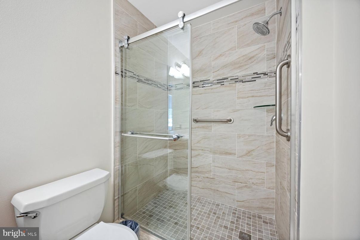Bathroom, Glass Shower, Interior, Marble Walls