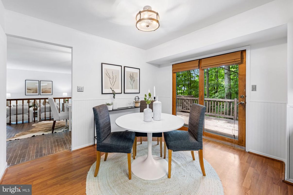 Dining room, Interior, Wood Texture Flooring
