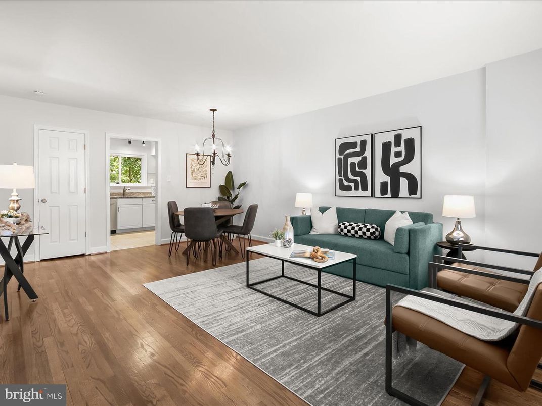 Dining room, Interior, Living room, Pendant Lights, Wood Texture Flooring