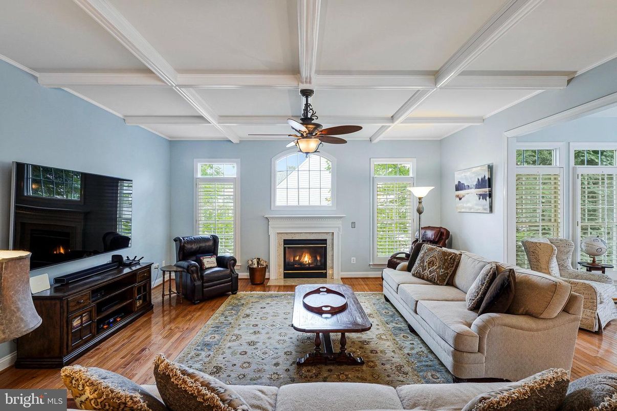 Fireplace, Interior, Living room, Wood Texture Flooring