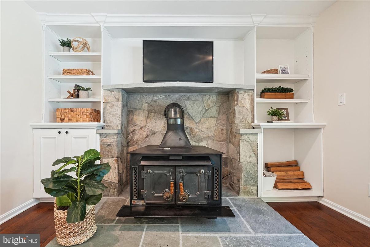 Fireplace, Interior, Wood Texture Flooring