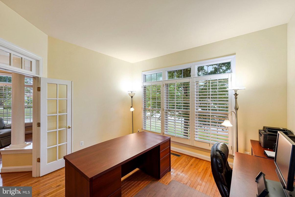 Home Office, Interior, Wood Texture Flooring