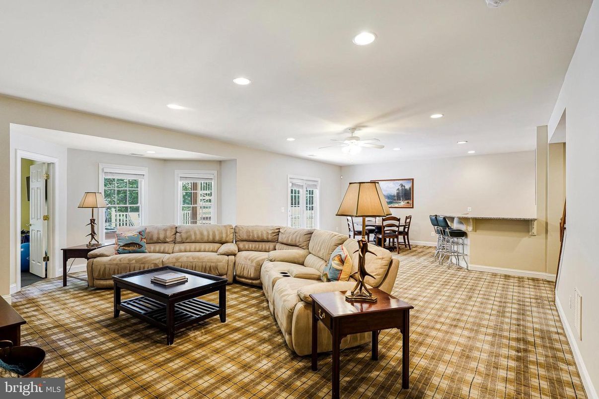 Interior, Living room, Recessed Lighting