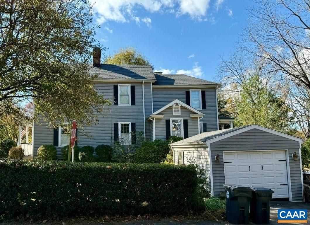 Attached, Detached Garage, Exterior, Facade, Queen Anne Victorian