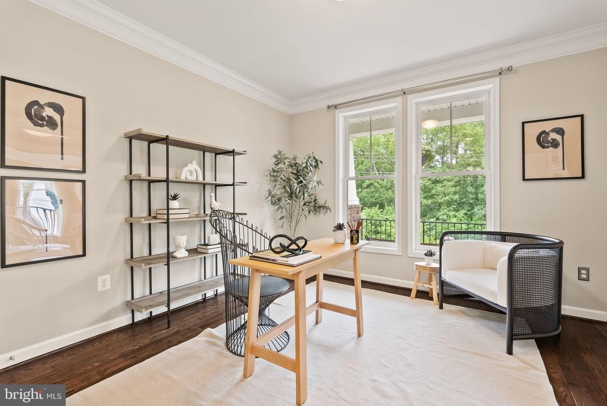 Home Office, Interior, Wood Texture Flooring