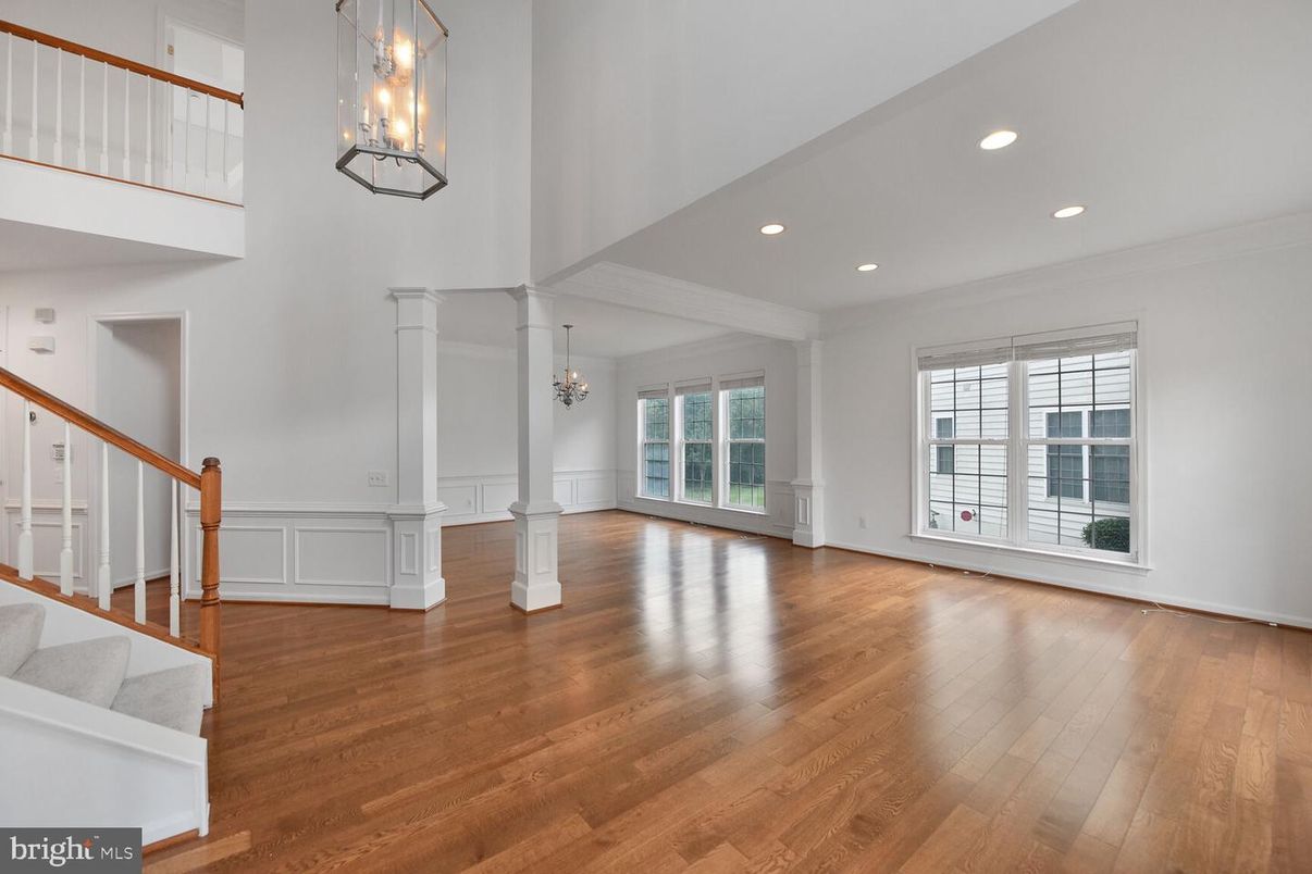 Chandelier, Interior, Pendant Lights, Recessed Lighting, Wood Texture Flooring