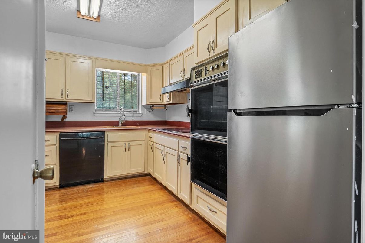 Interior, Kitchen, Wood Texture Flooring