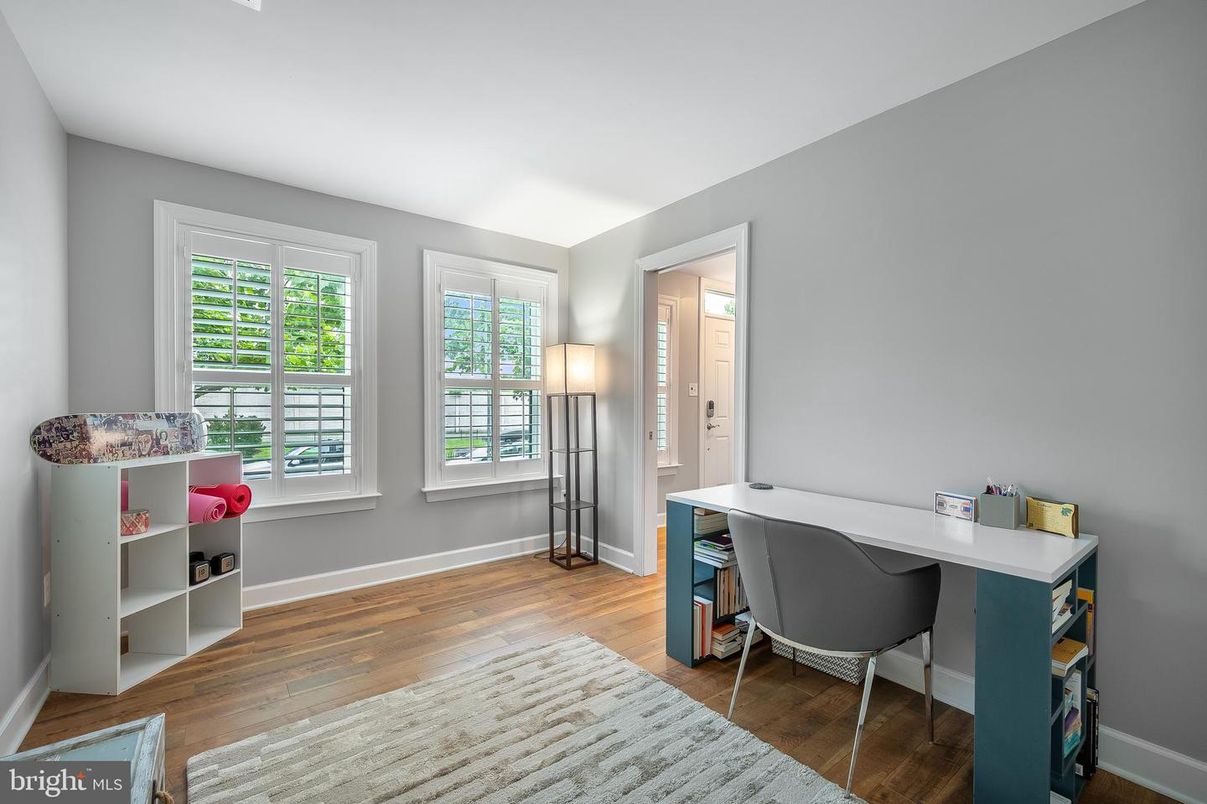 Home Office, Interior, Wood Texture Flooring