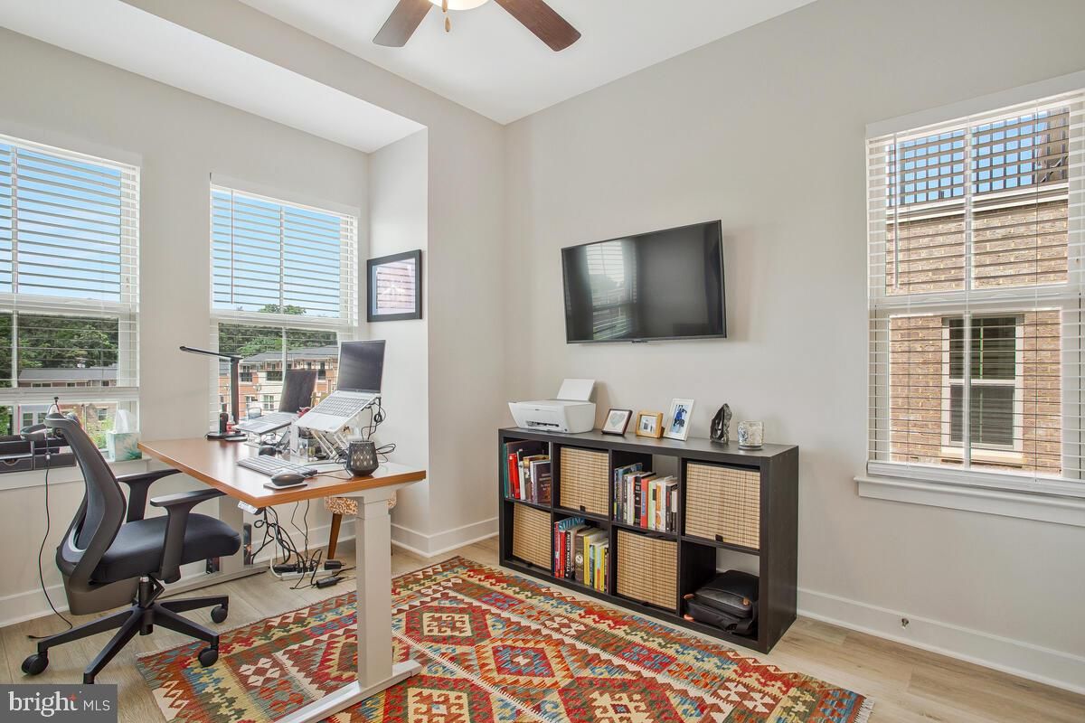 Home Office, Interior, Wood Texture Flooring