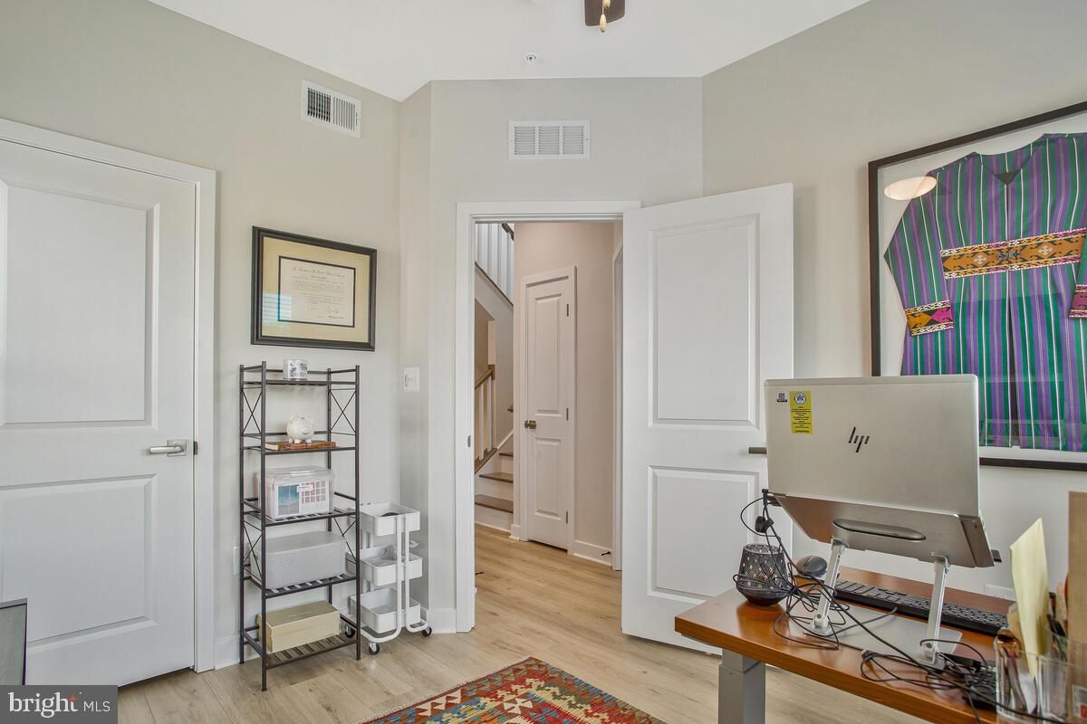 Home Office, Interior, Wood Texture Flooring