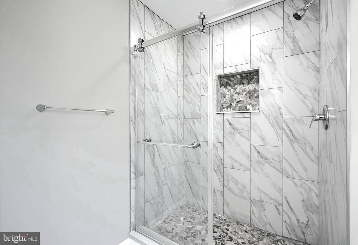 Bathroom, Glass Shower, Interior, Marble Walls