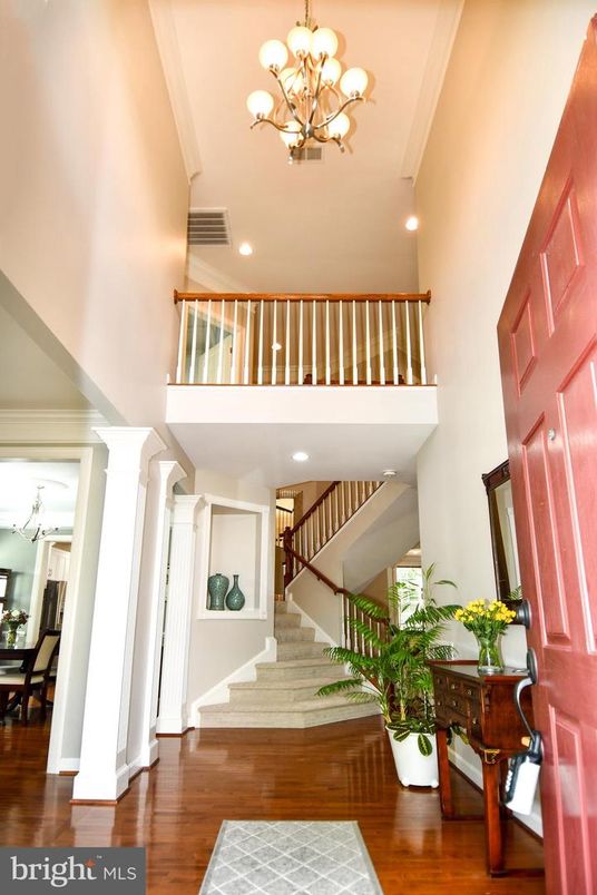 Chandelier, Interior, Recessed Lighting, Wood Texture Flooring