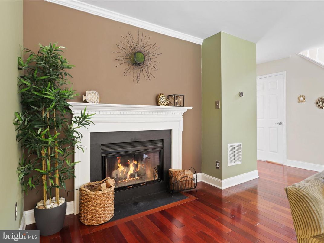 Fireplace, Interior, Wood Texture Flooring