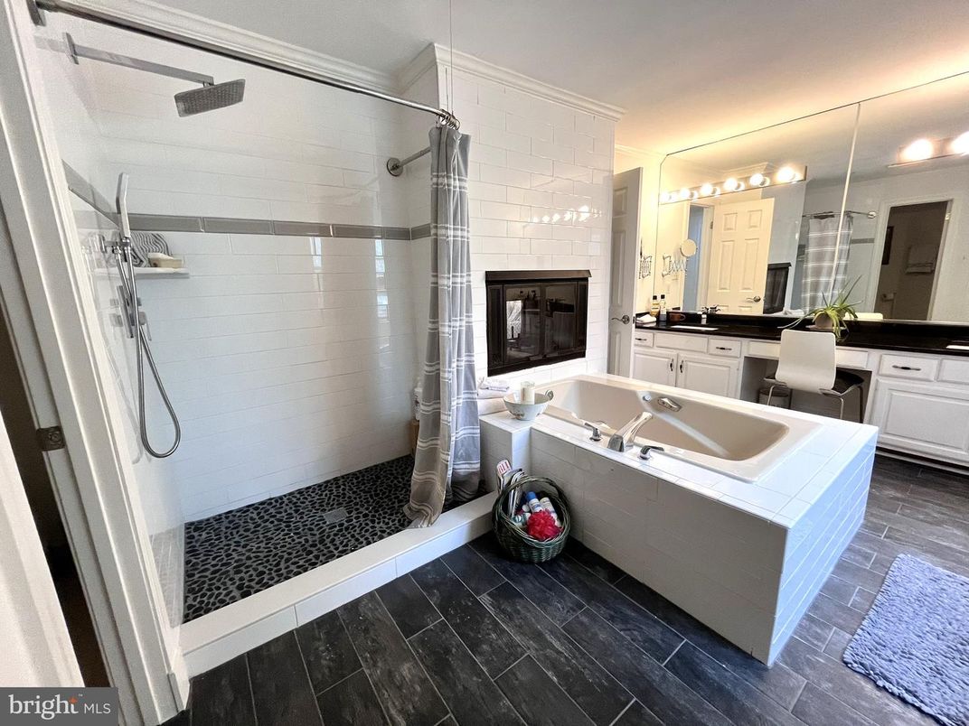 Bathroom, Interior, Wood Texture Flooring