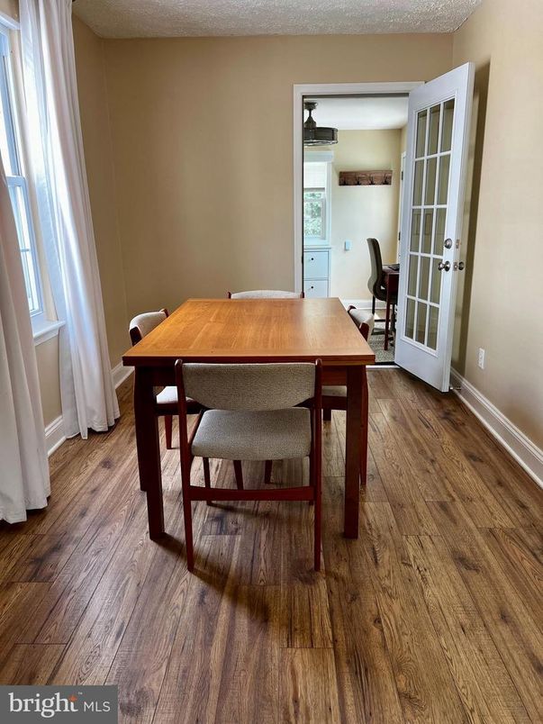 Dining room, Interior, Wood Texture Flooring