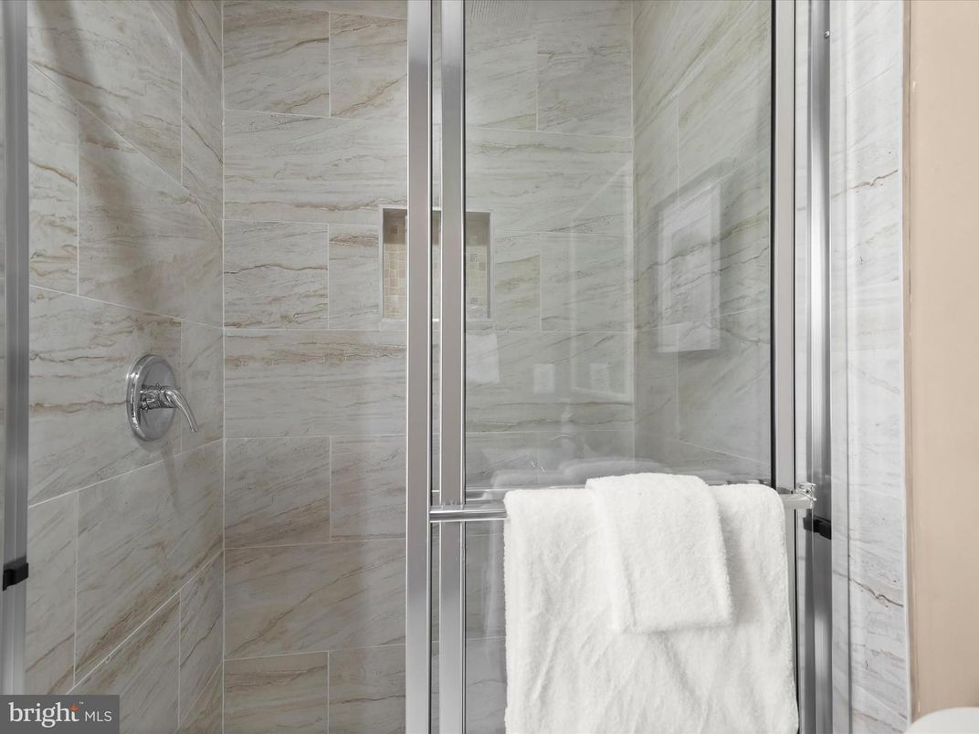 Bathroom, Glass Shower, Interior, Marble Walls