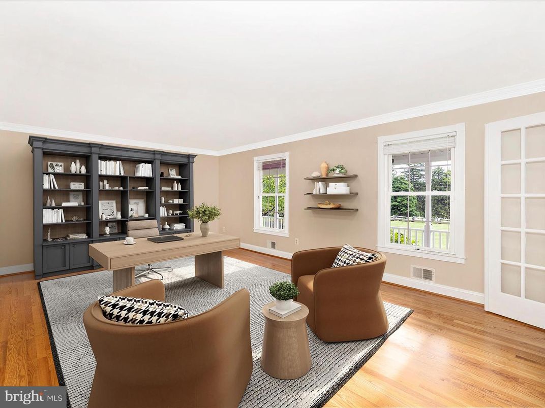 Home Office, Interior, Wood Texture Flooring