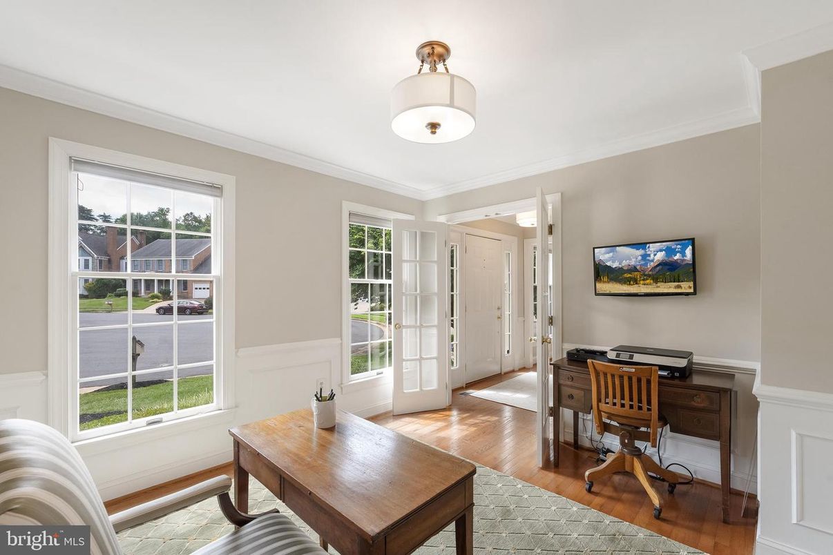 Home Office, Interior, Wood Texture Flooring