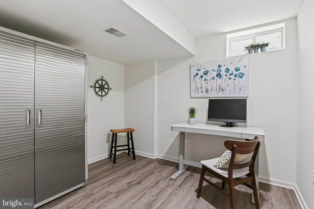Home Office, Interior, Wood Texture Flooring