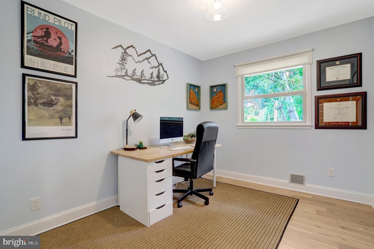 Home Office, Interior, Wood Texture Flooring