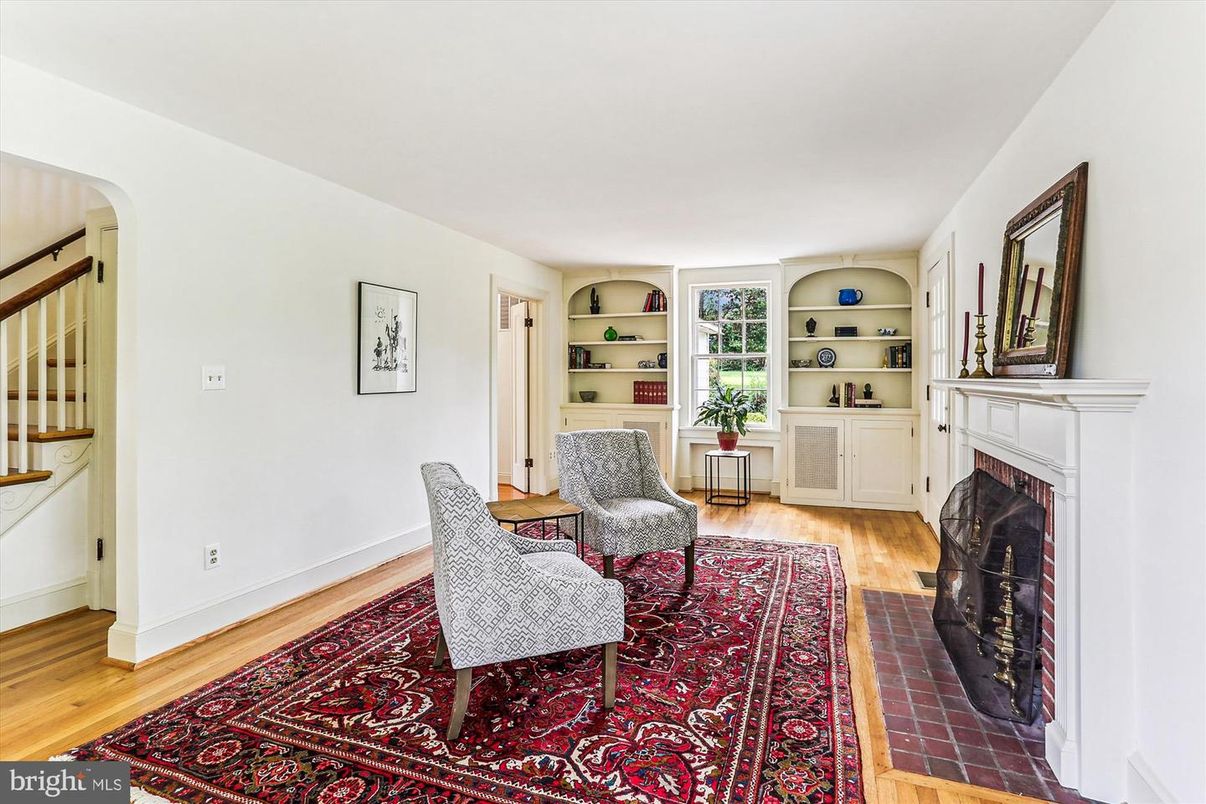 Fireplace, Interior, Wood Texture Flooring