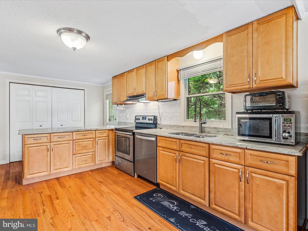 Interior, Kitchen, Wood Texture Flooring