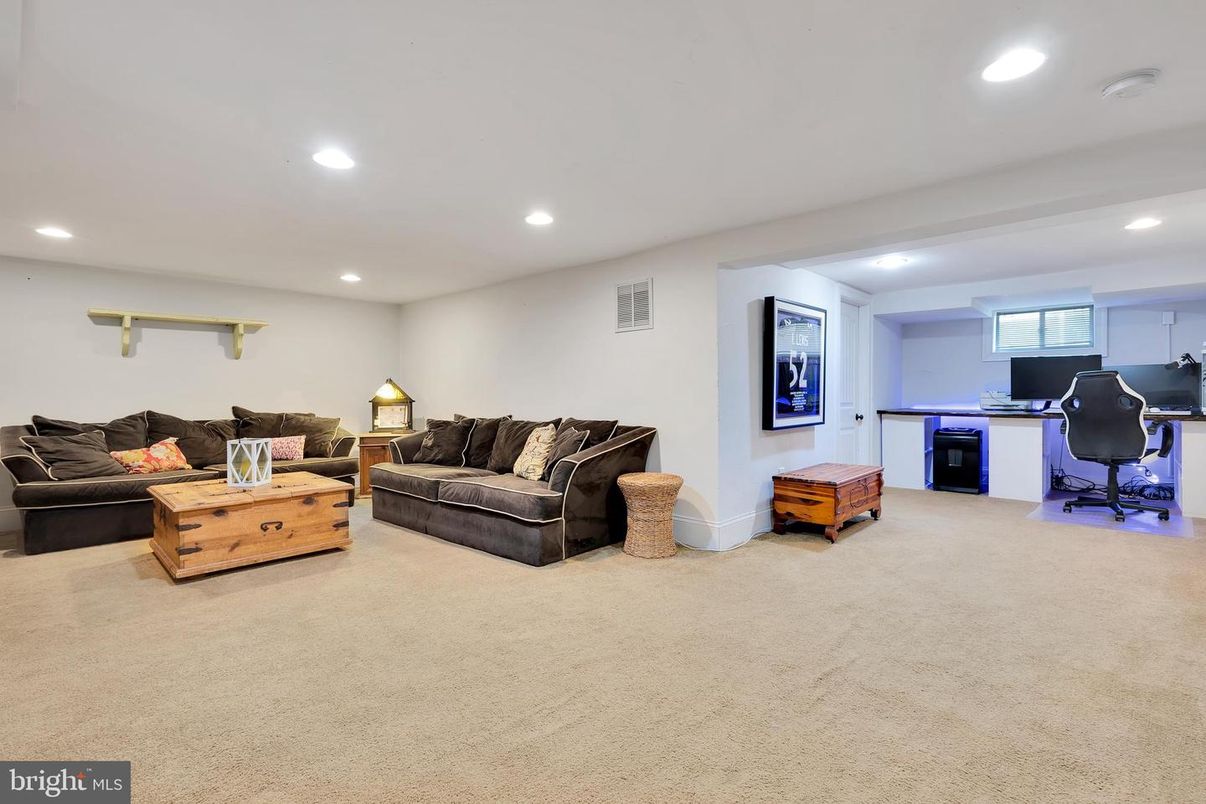 Home Office, Interior, Living room, Recessed Lighting