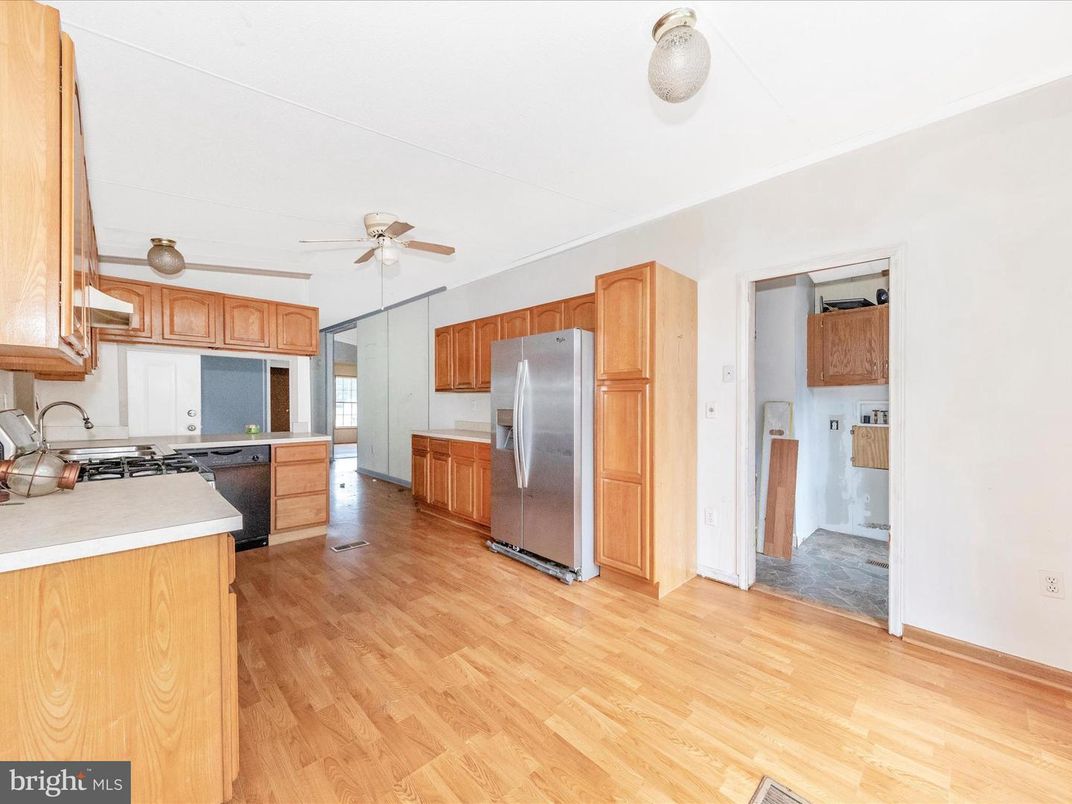 Interior, Kitchen, Wood Texture Flooring