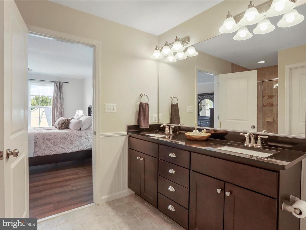 Bathroom, Bedroom, Dual Sink Vanities, Interior, Wood Texture Flooring
