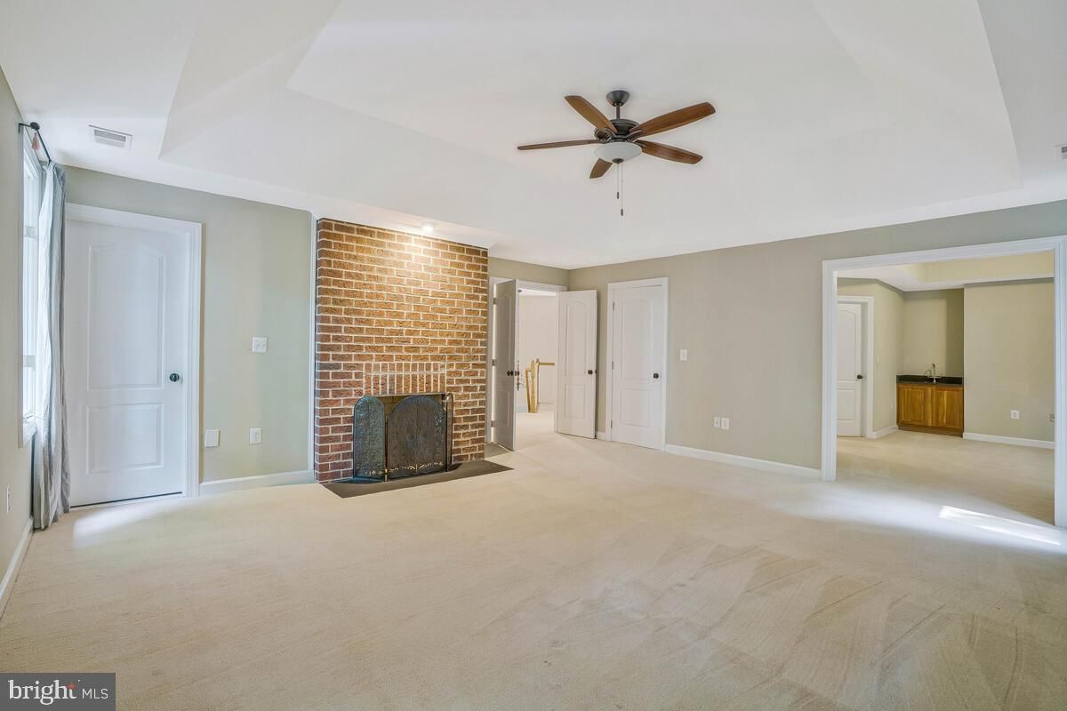 Empty room, Fireplace, Interior, Stone Walls