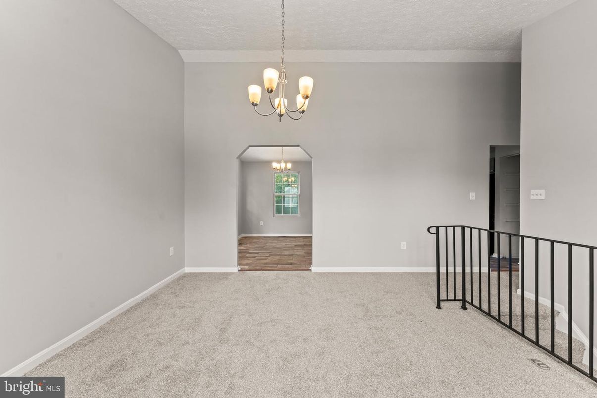 Chandelier, Empty room, Interior