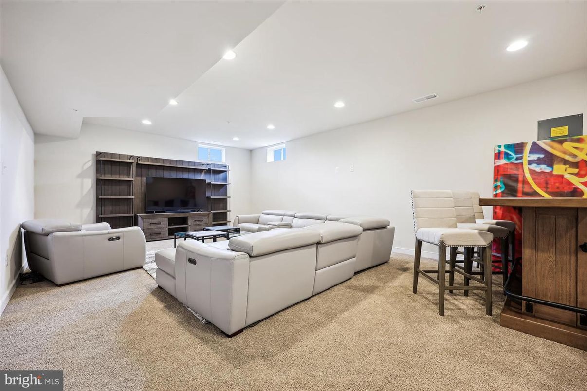 Interior, Living room, Recessed Lighting