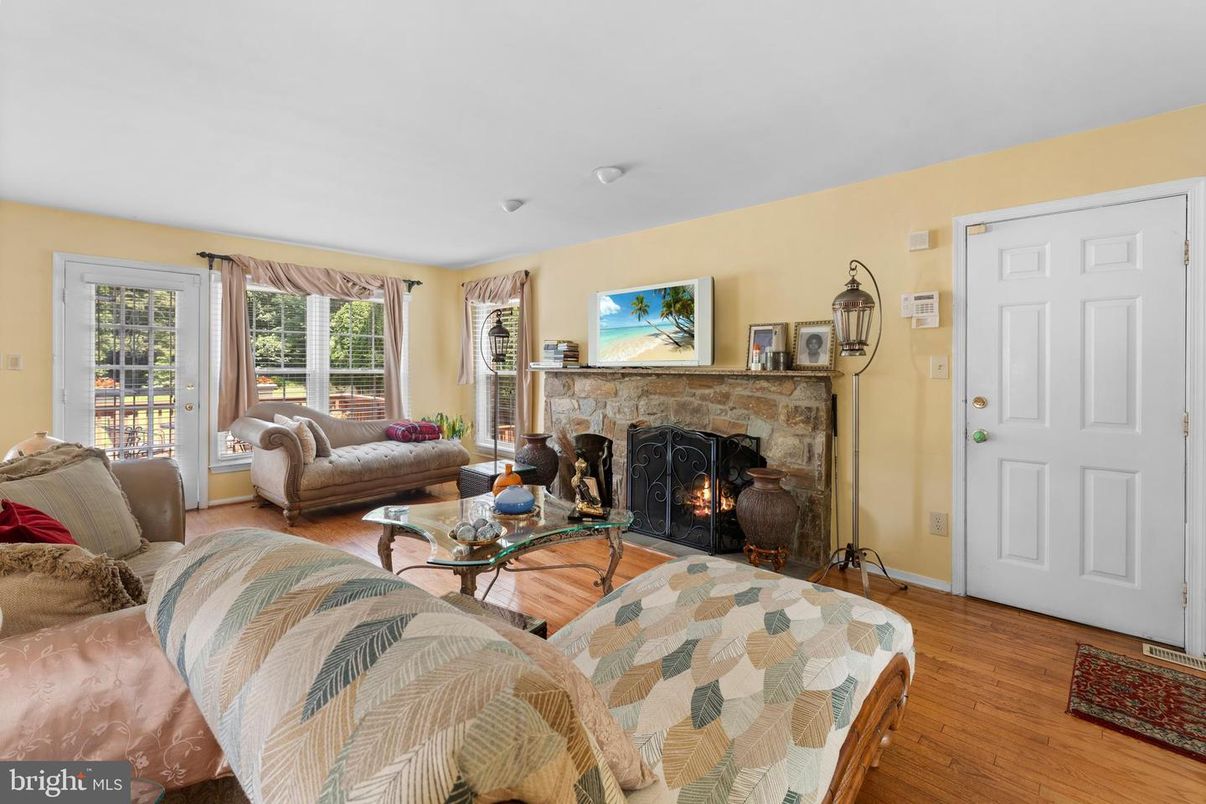 Fireplace, Interior, Living room, Wood Texture Flooring