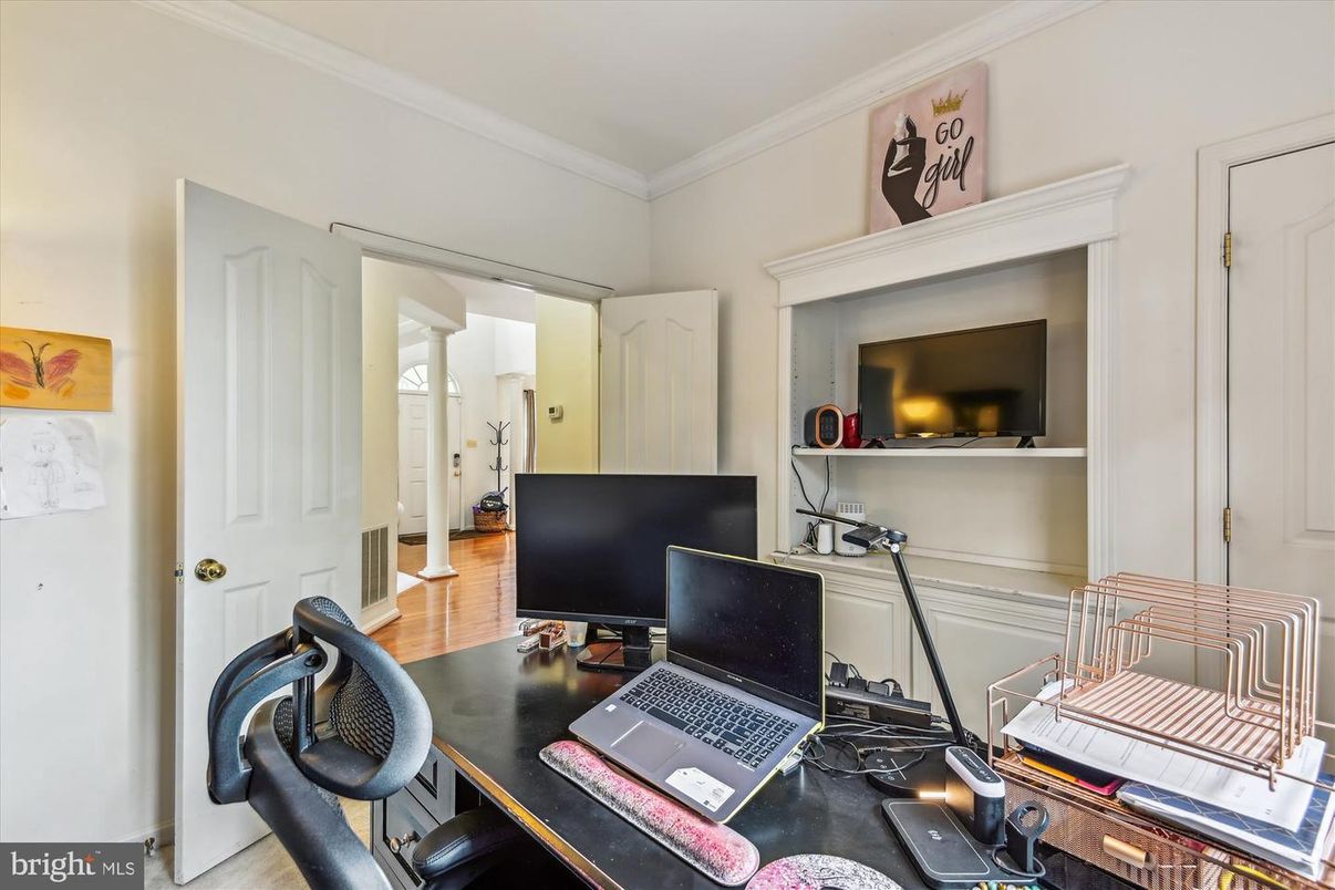 Home Office, Interior, Wood Texture Flooring