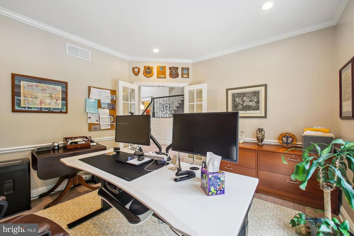 Home Office, Interior, Recessed Lighting